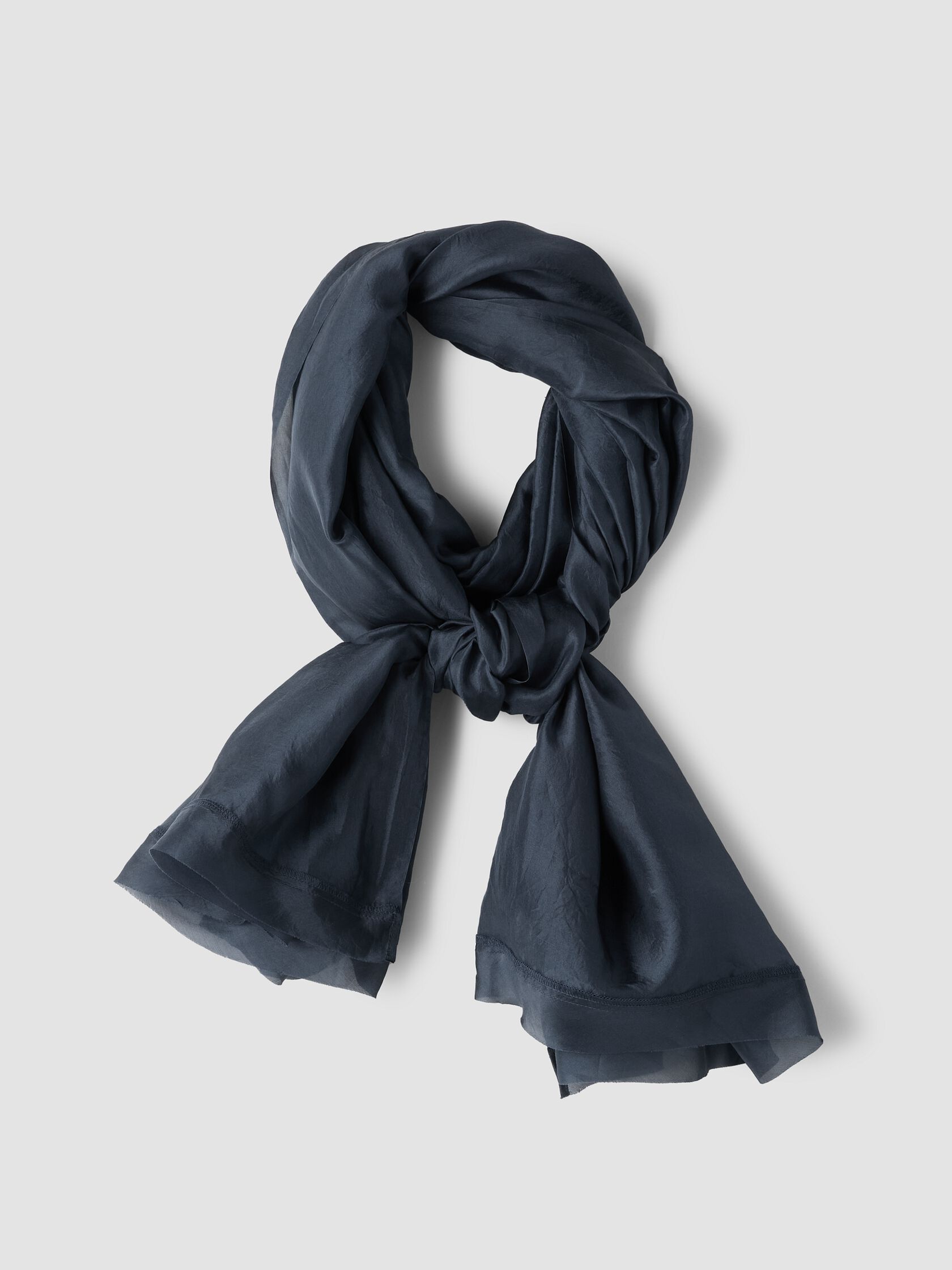 Washed Organic Silk Parachute Scarf