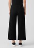 Pima Cotton Stretch Jersey Wide-Leg Pant