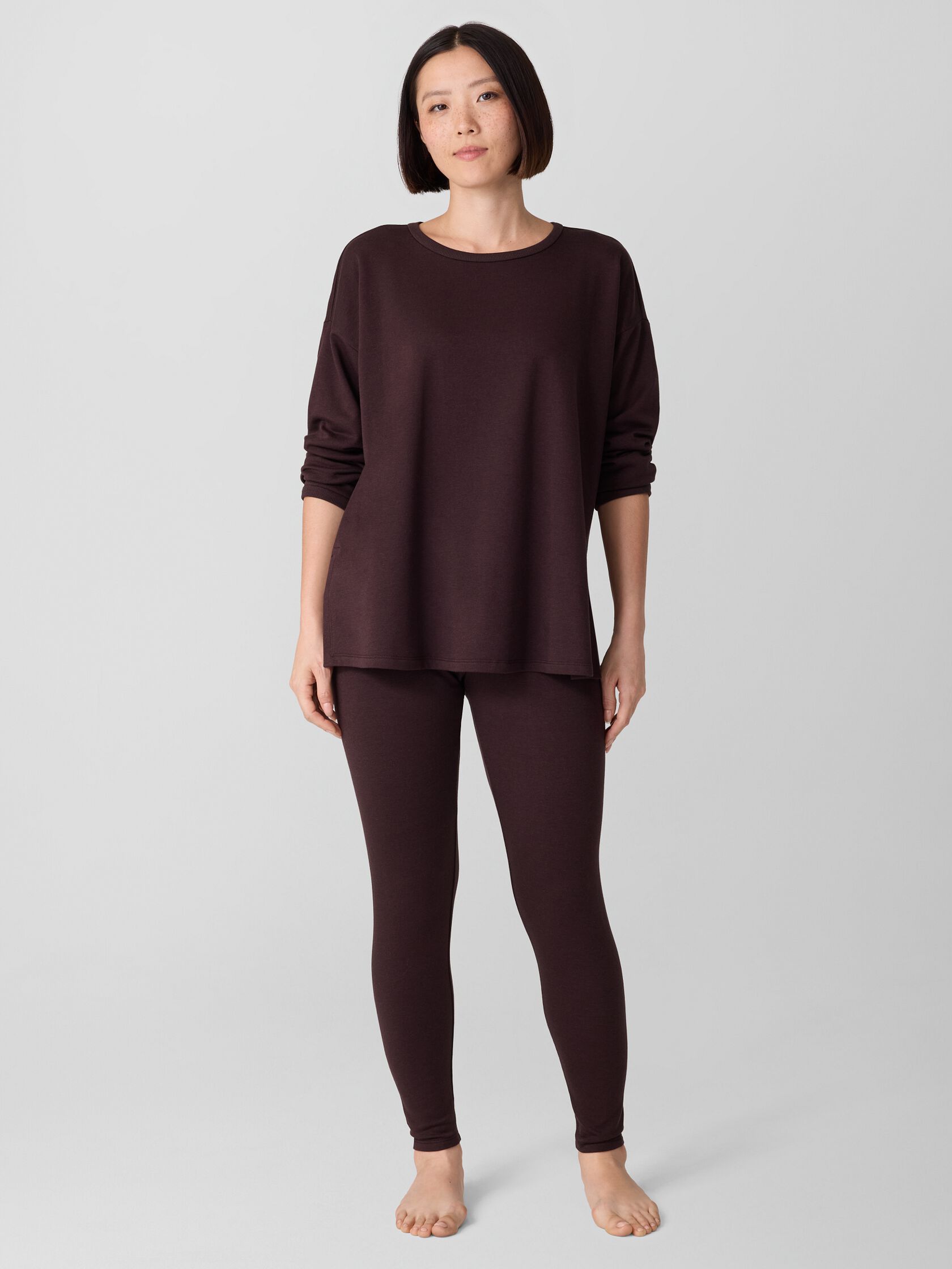 Cozy Brushed Terry Hug Long Box-Top