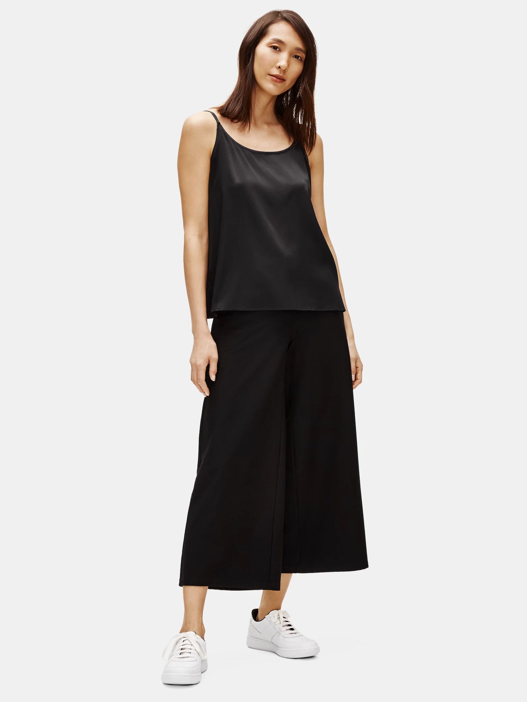 System Stretch Silk Charmeuse Cami