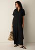 Organic Cotton Lofty Gauze Classic Collar Shirtdress