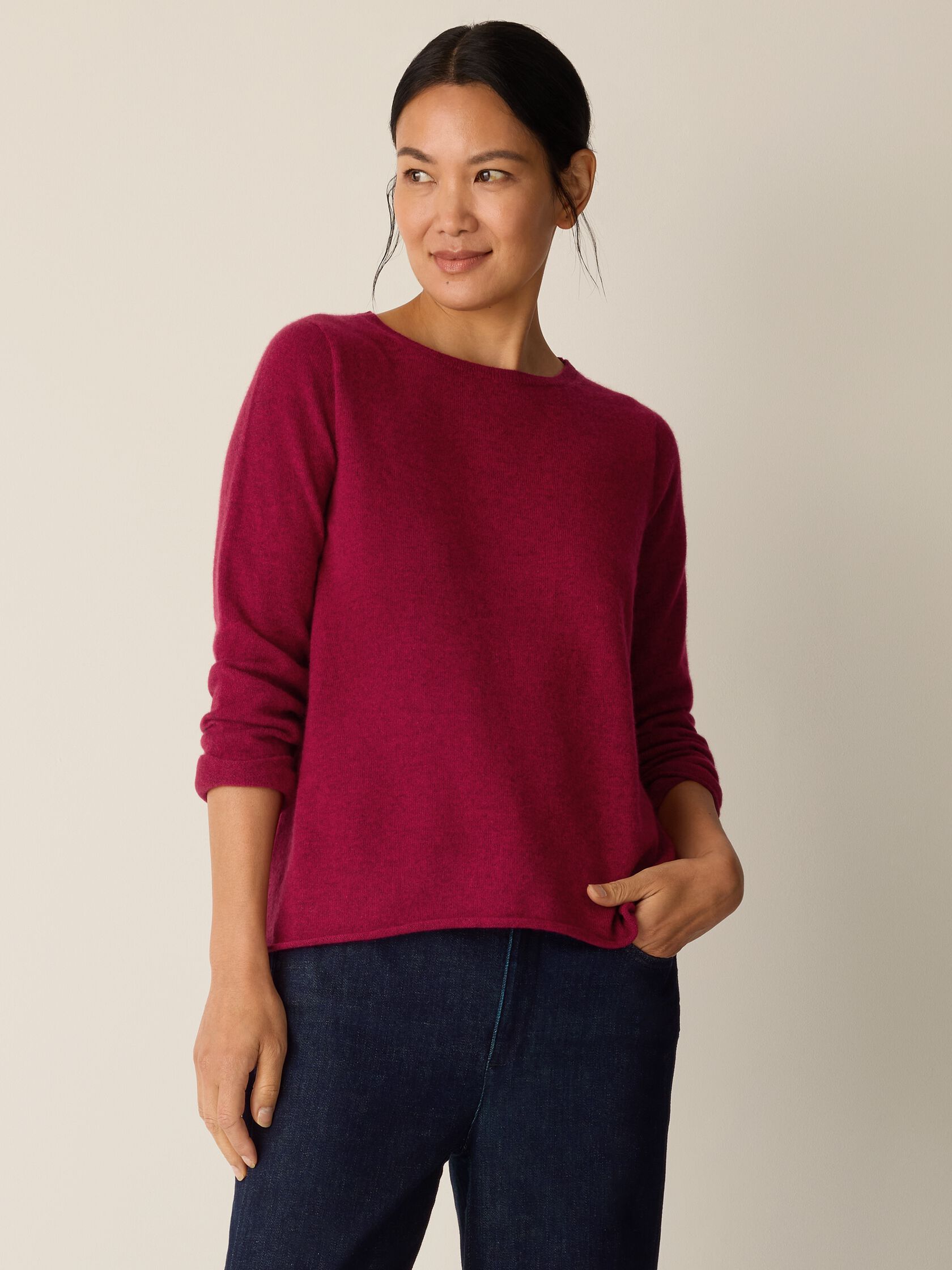 Italian Cashmere Bateau Neck Top