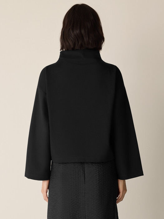 Lightweight Ponte Funnel Neck Top