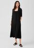 Organic Linen Cotton Airy Tuck Cropped Cardigan