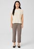 Cotton Blend Ponte Pant with Slits