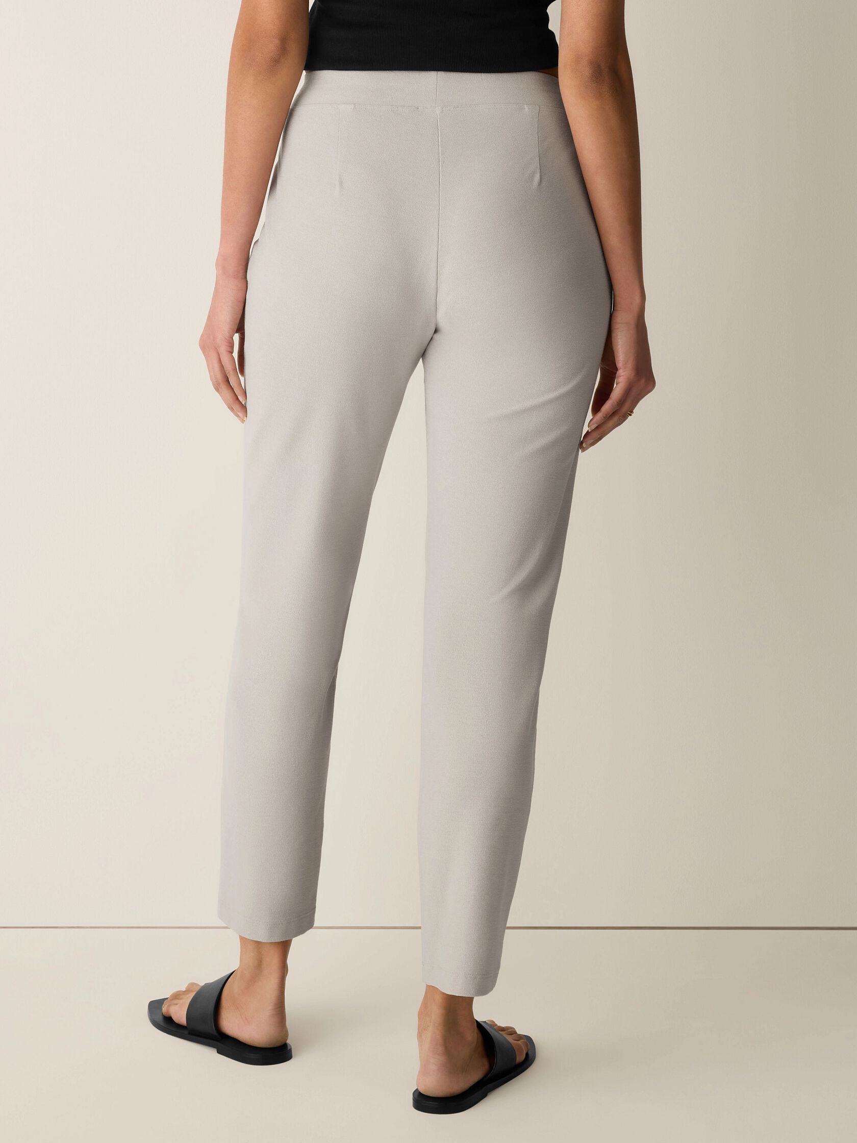 Washable Stretch Crepe Slim Pant