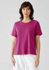 Organic Cotton Interlock Crew Neck Tee