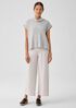 Boiled Wool Jersey Wide-Leg Pant