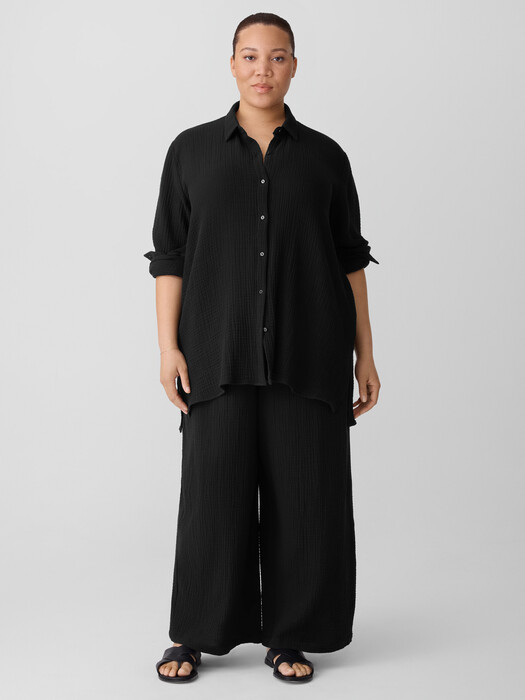 Organic Cotton Lofty Gauze Classic Collar Shirt