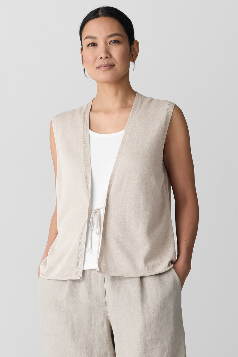 Organic Linen Cotton Vest Organic Linen Cotton Vest