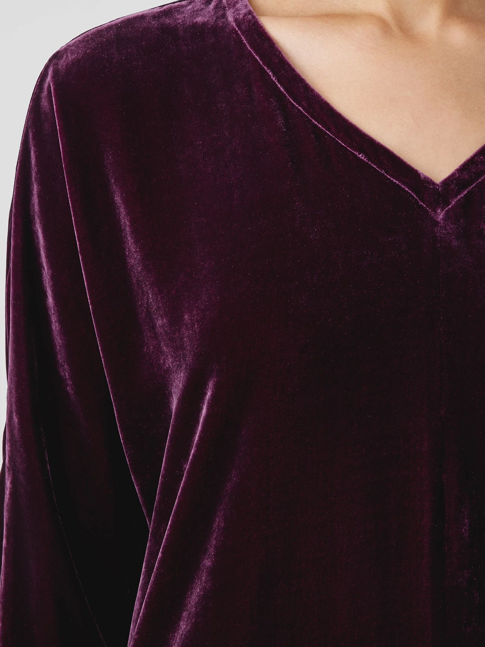 Velvet V-Neck Top
