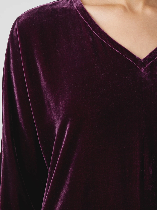 Velvet V-Neck Top