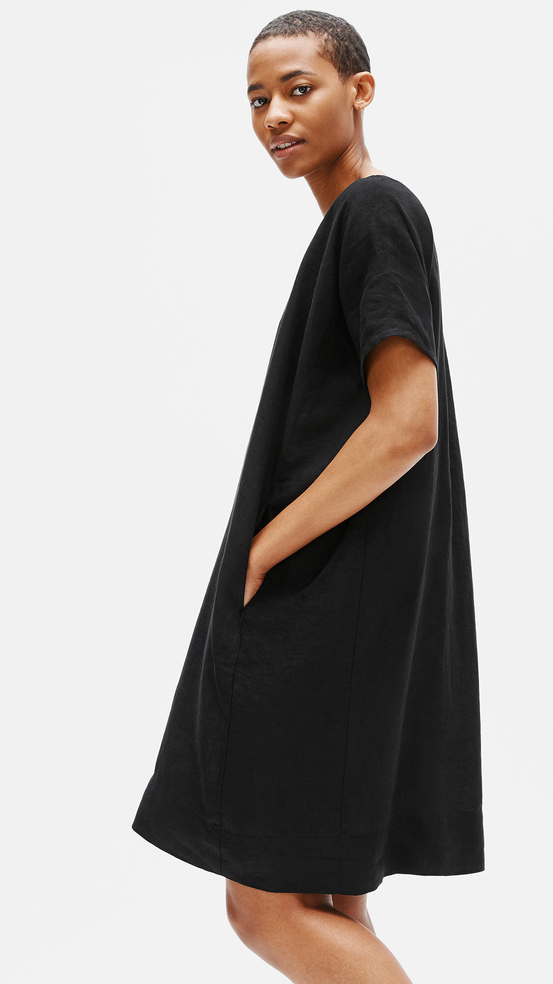 Organic Handkerchief Linen Boxy Dress
