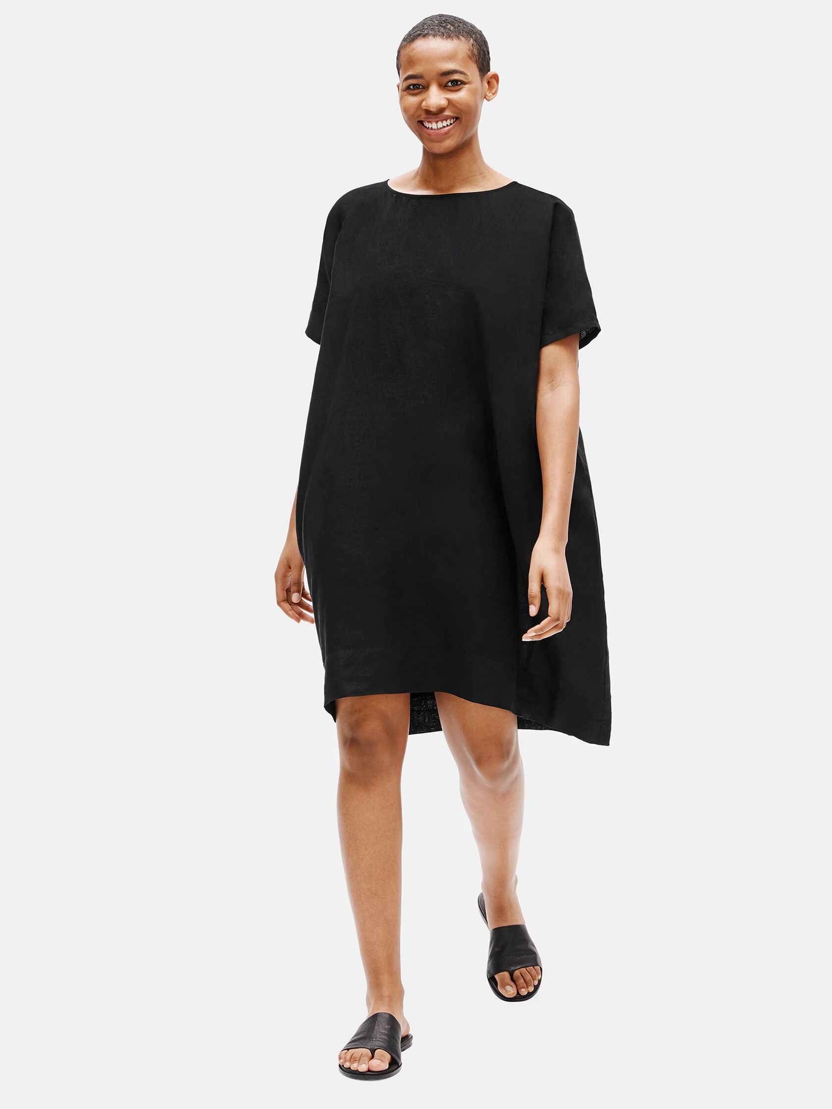 Organic Handkerchief Linen Boxy Dress