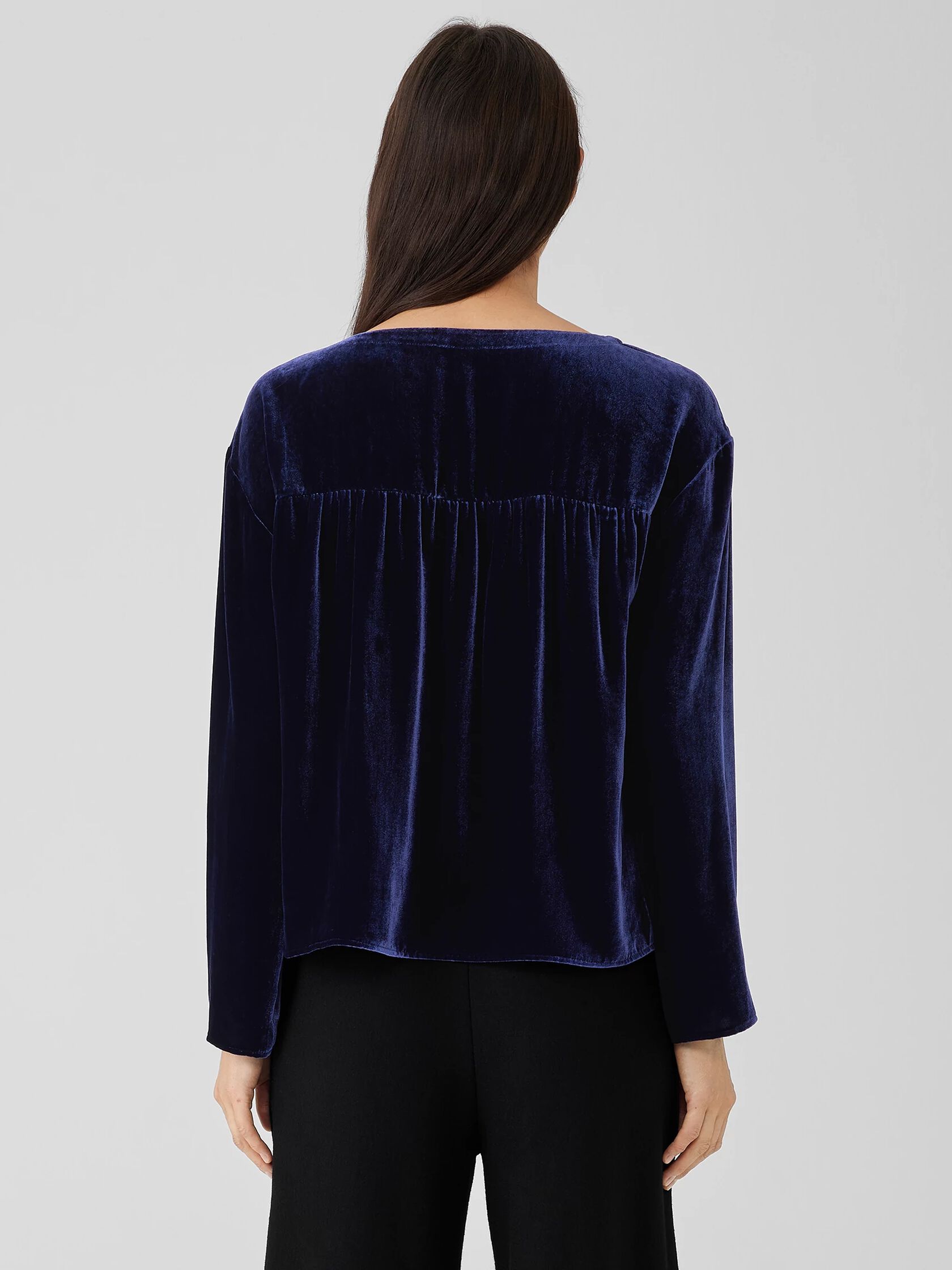 Velvet Ballet Neck Box-Top