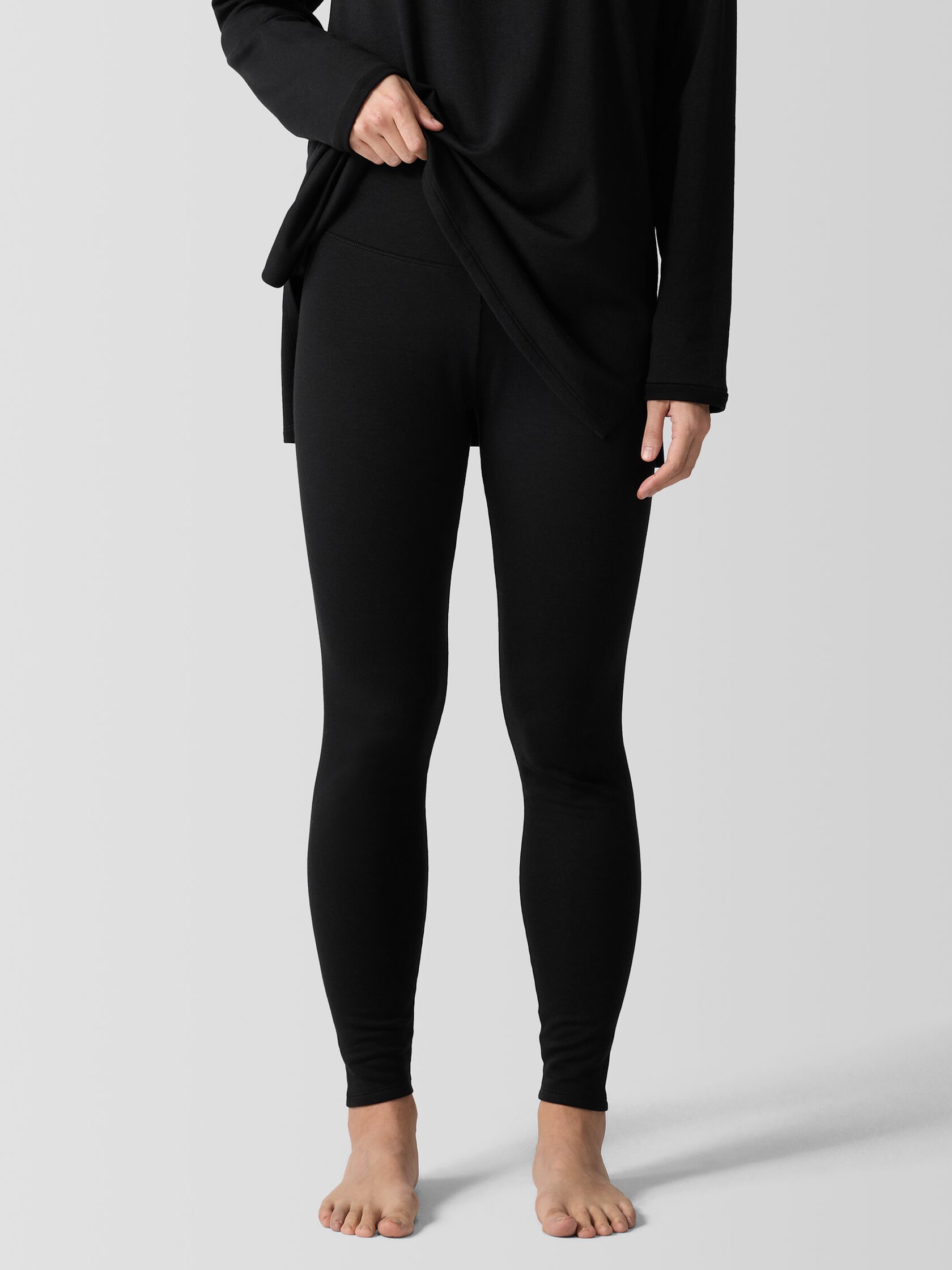 Cozy Brushed Terry Hug High-Waisted Leggings