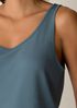 Stretch Silk Jersey Scoop Neck Tank