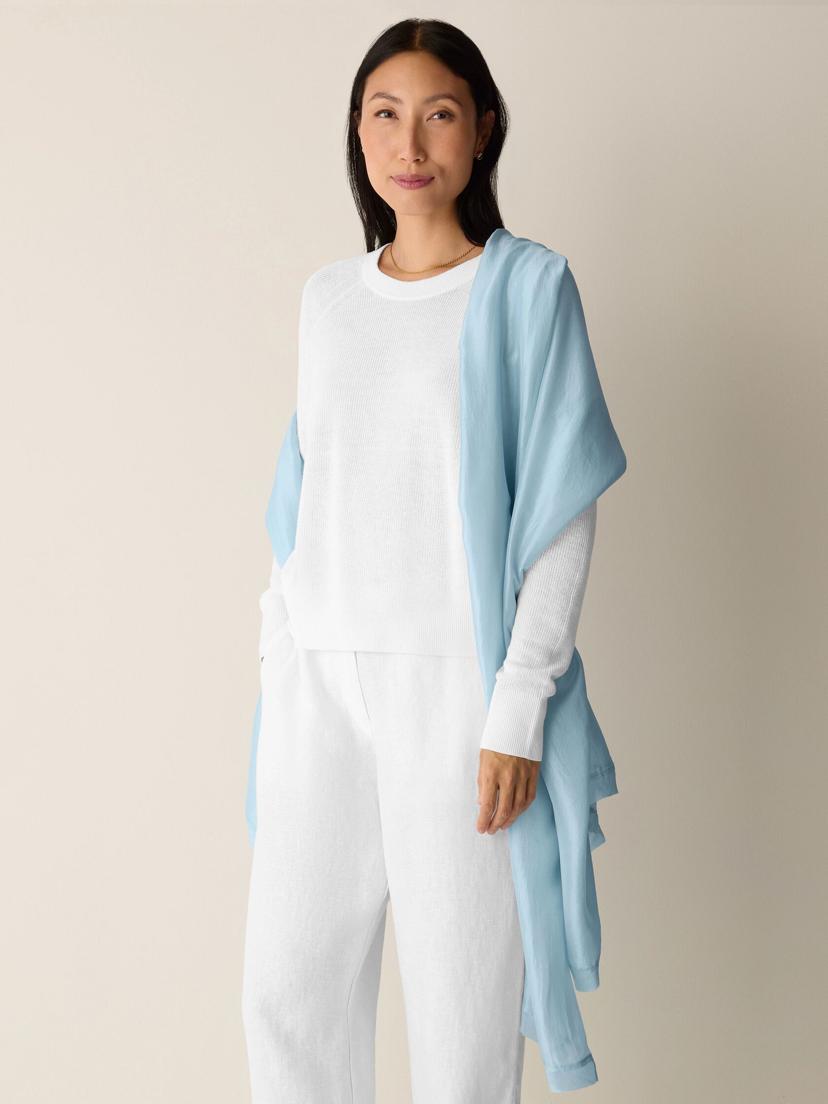 Washed Organic Silk Scarf