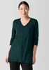 Fine Jersey V-Neck Long Top