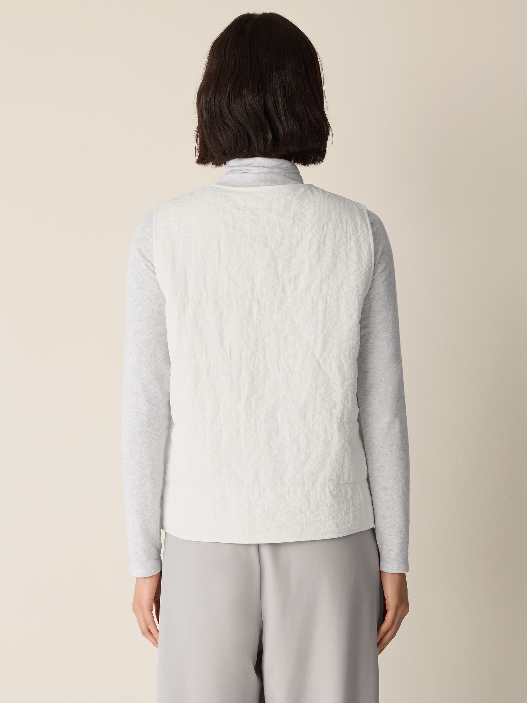 Silk Nylon Quilted Vest