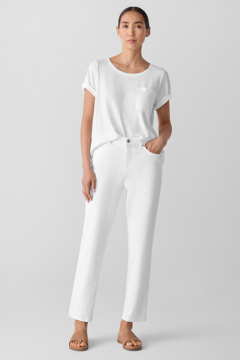 Garment-Dyed Organic Cotton Denim Slim Jean Garment-Dyed Organic Cotton Denim Slim Jean