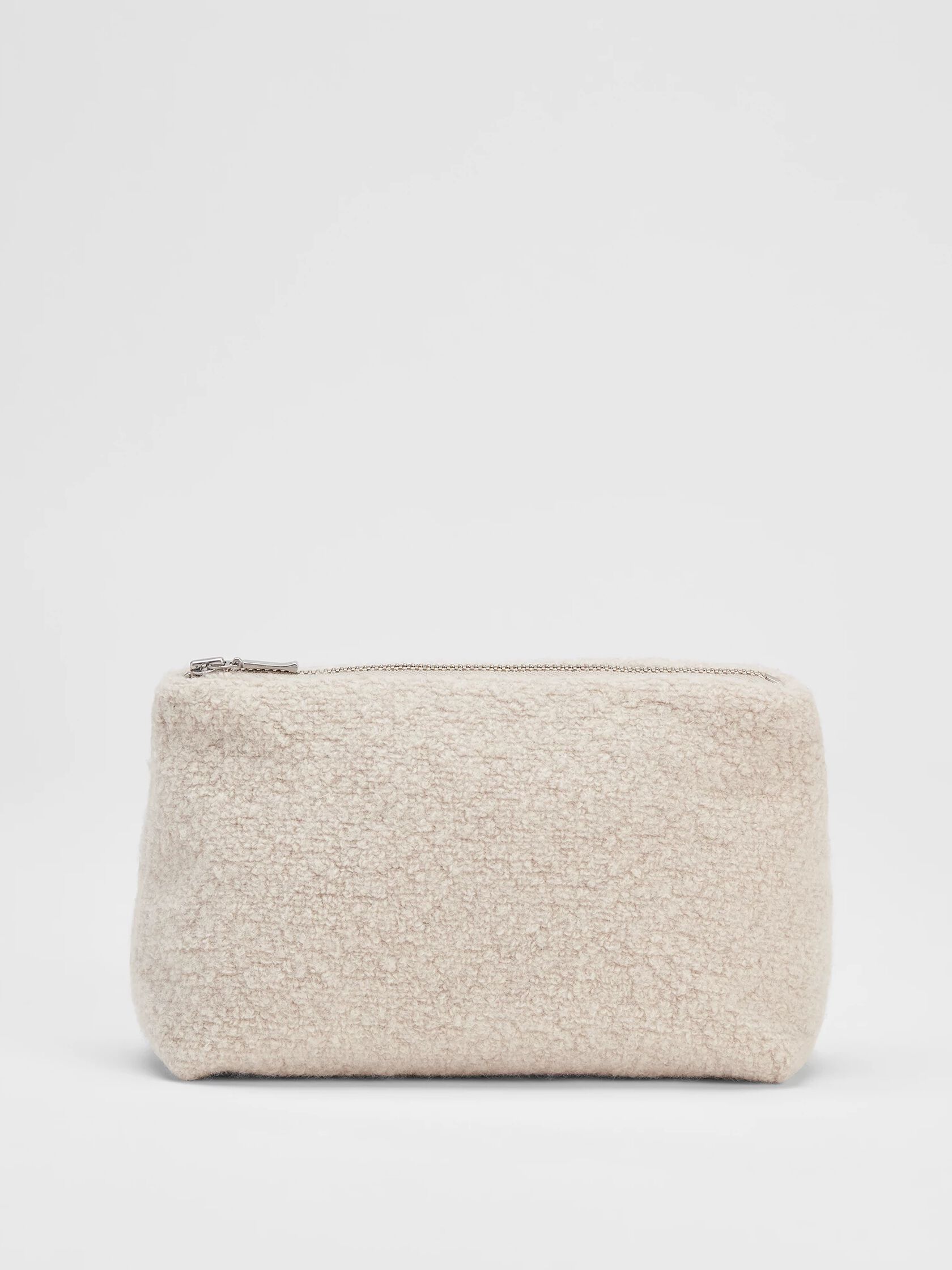 Boucle Wool Knit Pouch