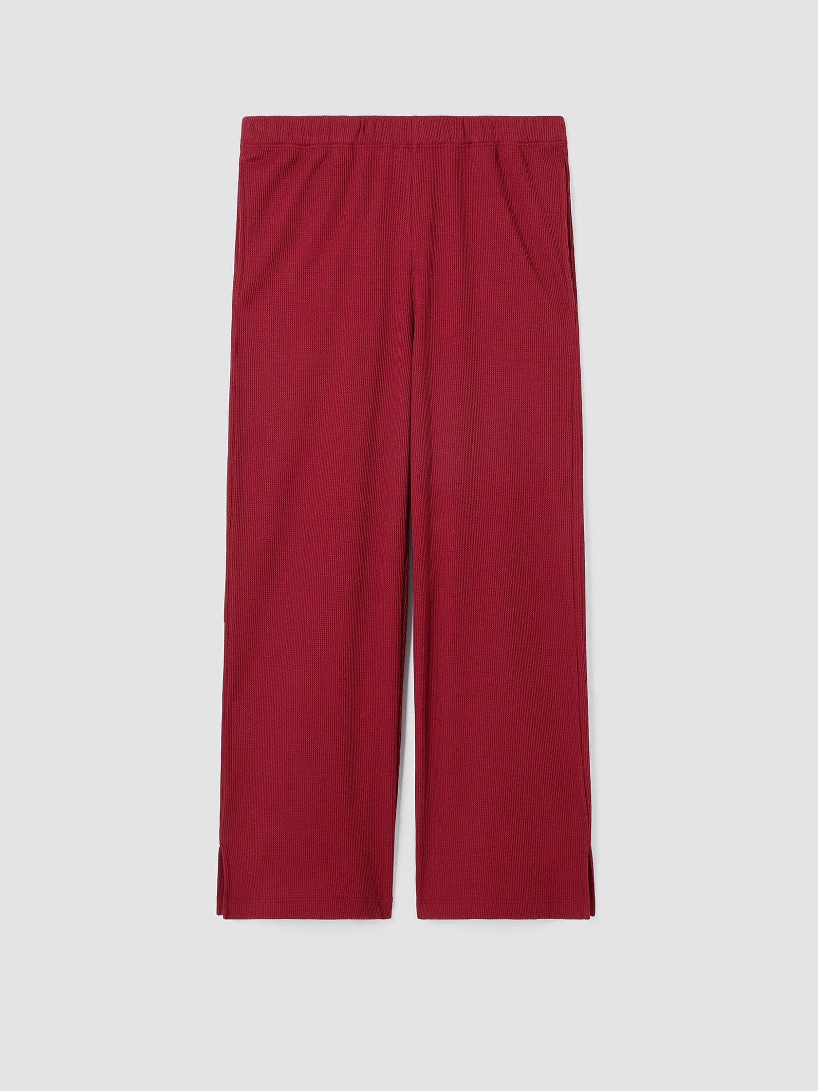 Cozy Organic Cotton Thermal Wide-Leg Pant