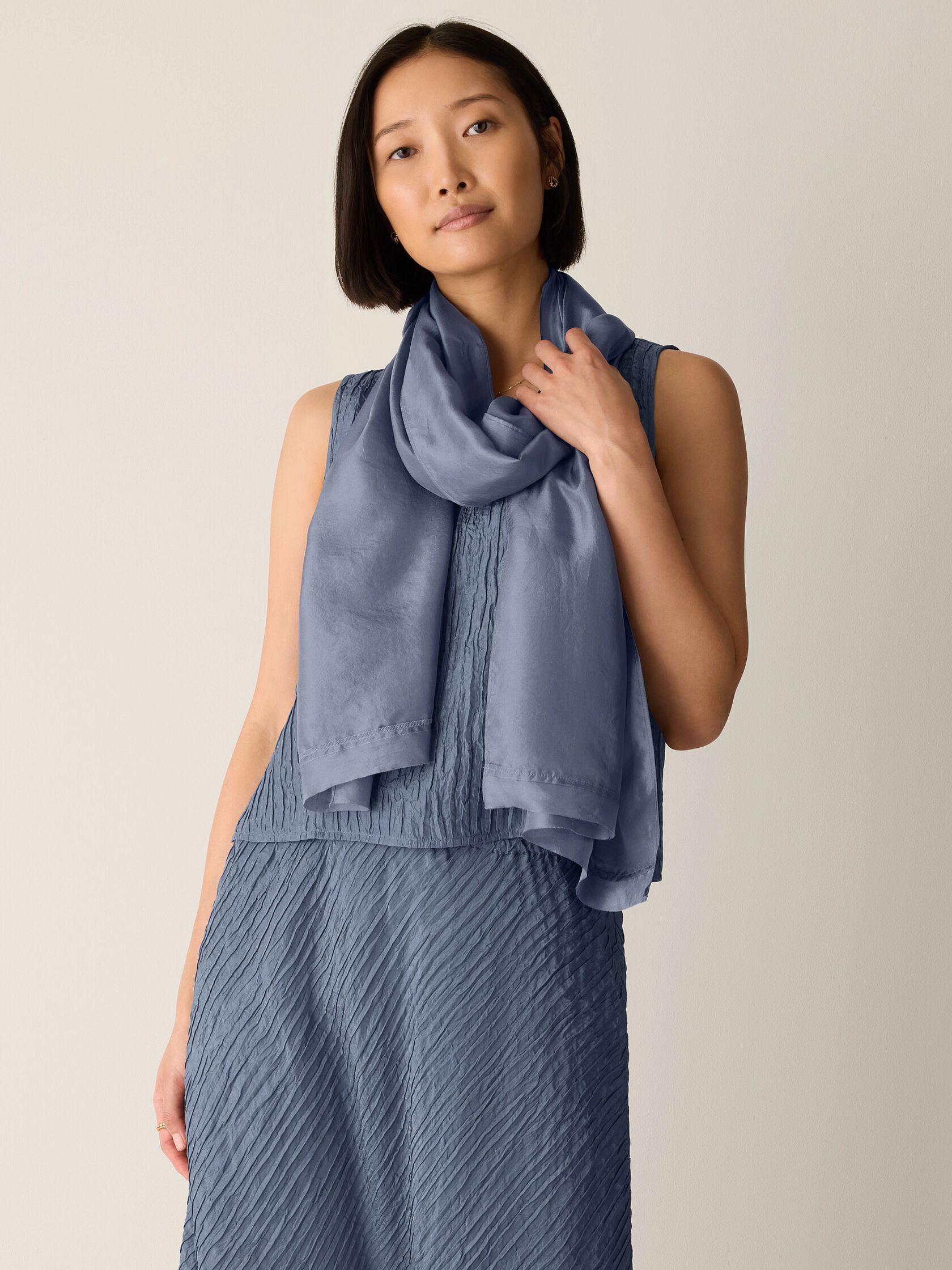 Washed Organic Silk Scarf