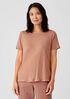 Organic Linen Jersey Crew Neck Tee