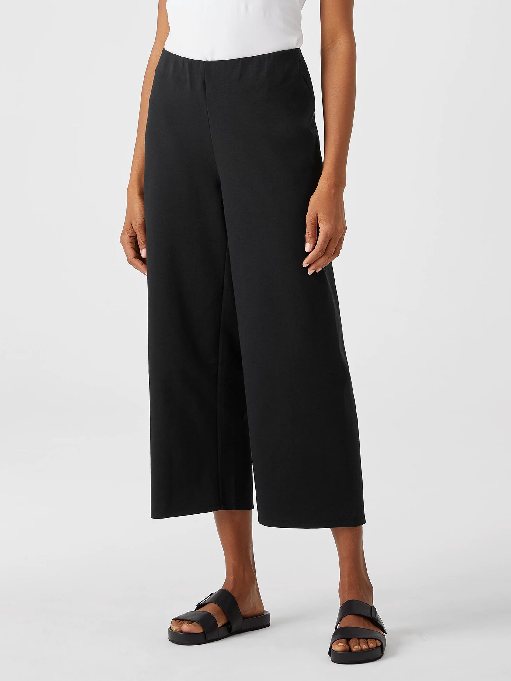 Cotton Ponte Straight Pant