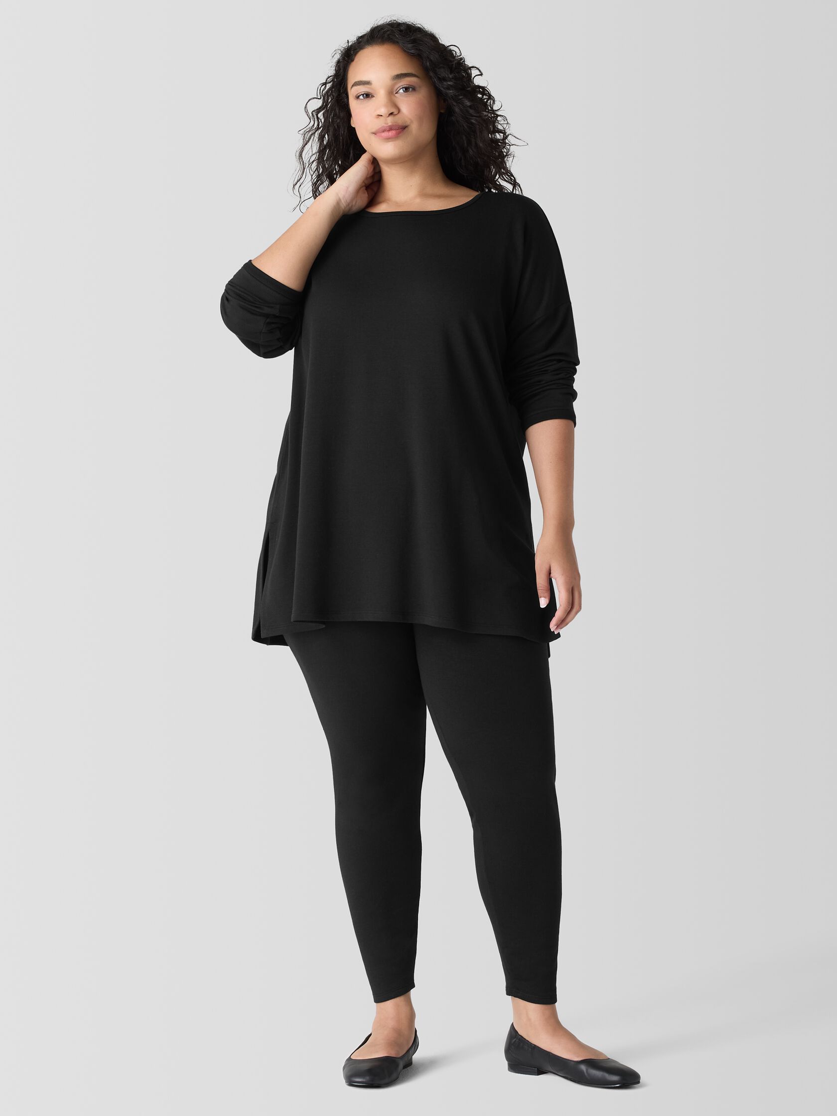 Cozy Brushed Terry Hug Long Box-Top