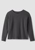 Organic Cotton Boucle Knit Crew Neck Top