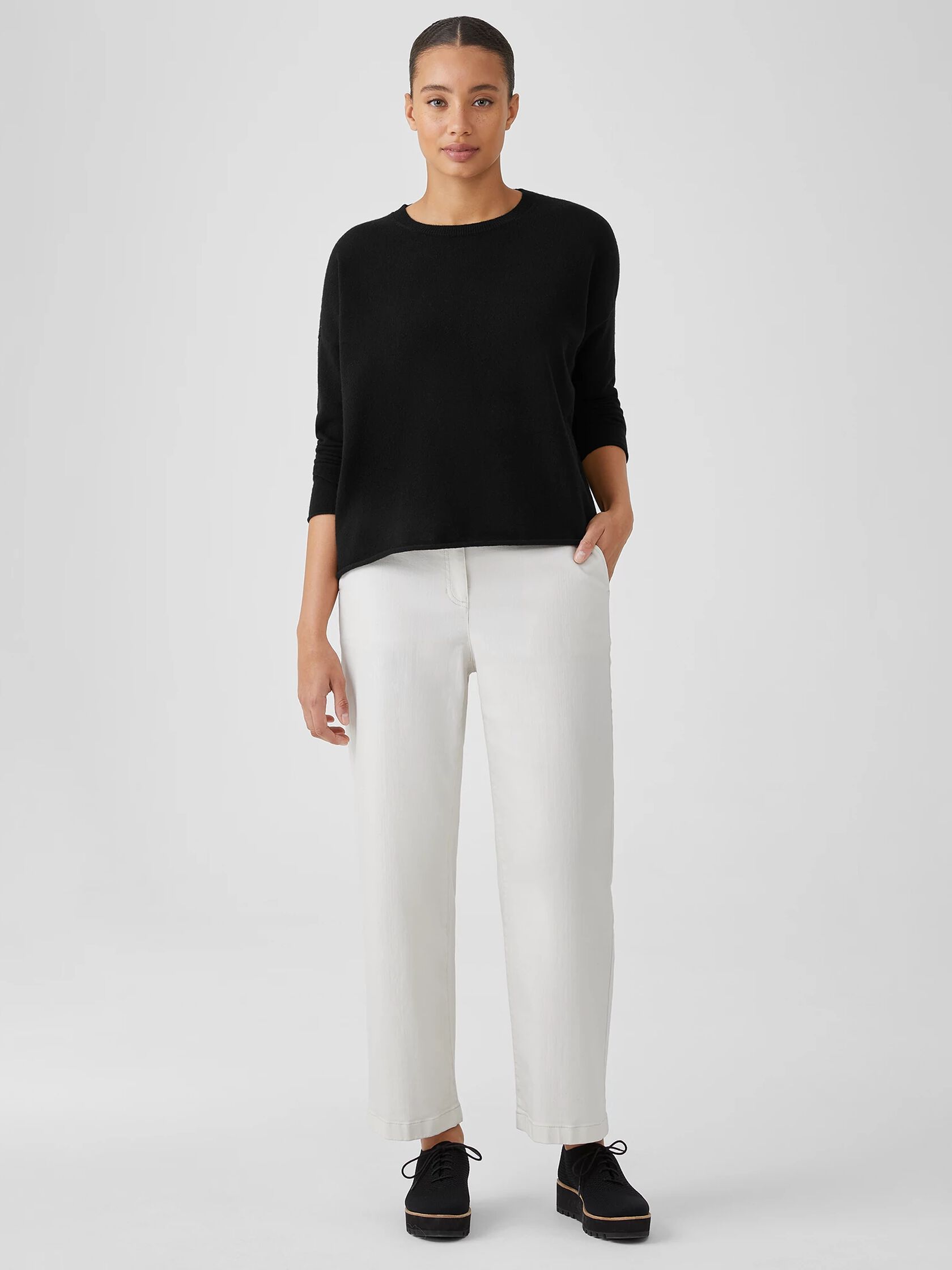 Recycled Cashmere Wool Box-Top