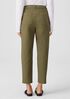 Organic Cotton Hemp Tapered Ankle Pant