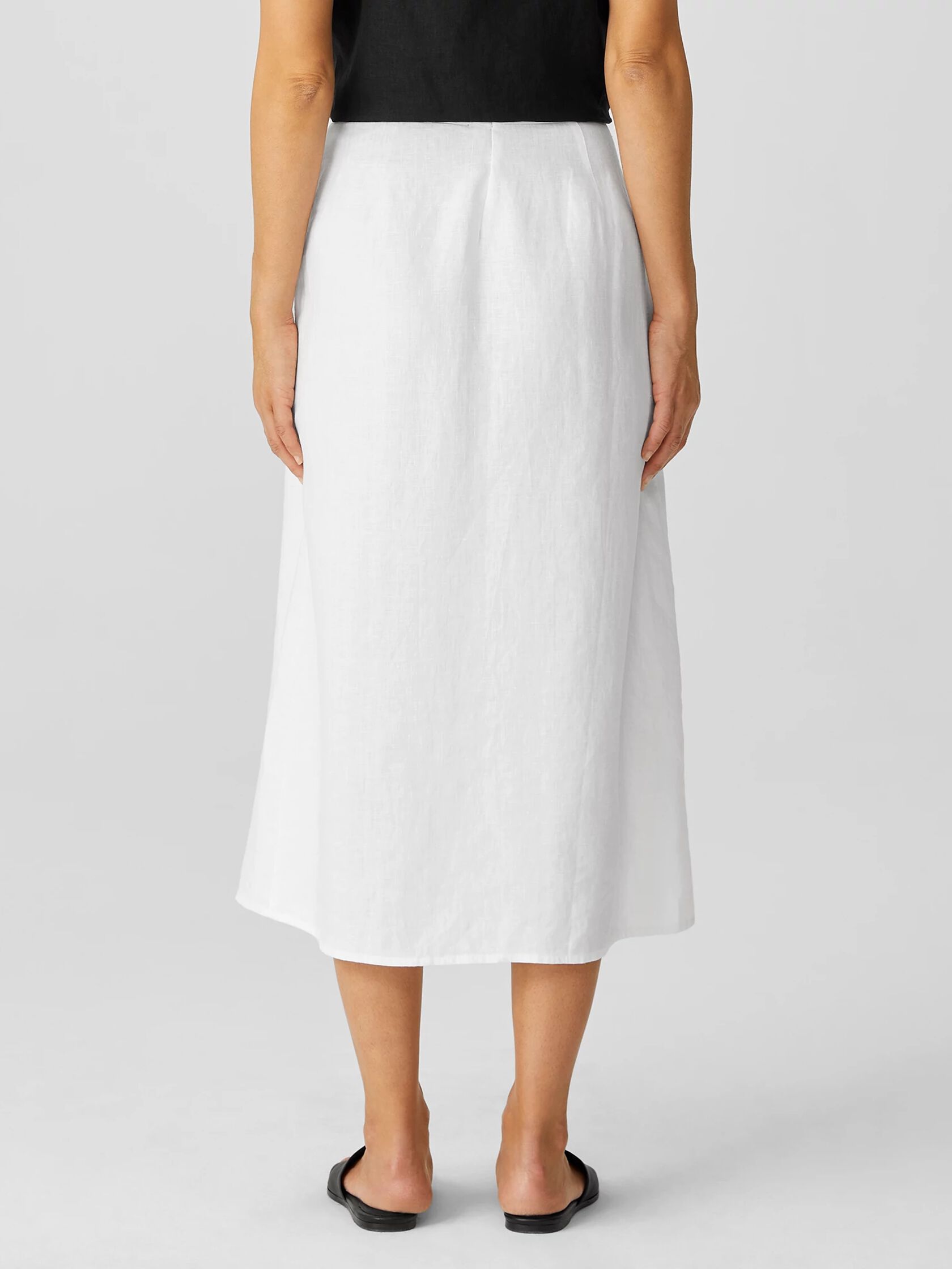 Organic Linen Wrap Skirt