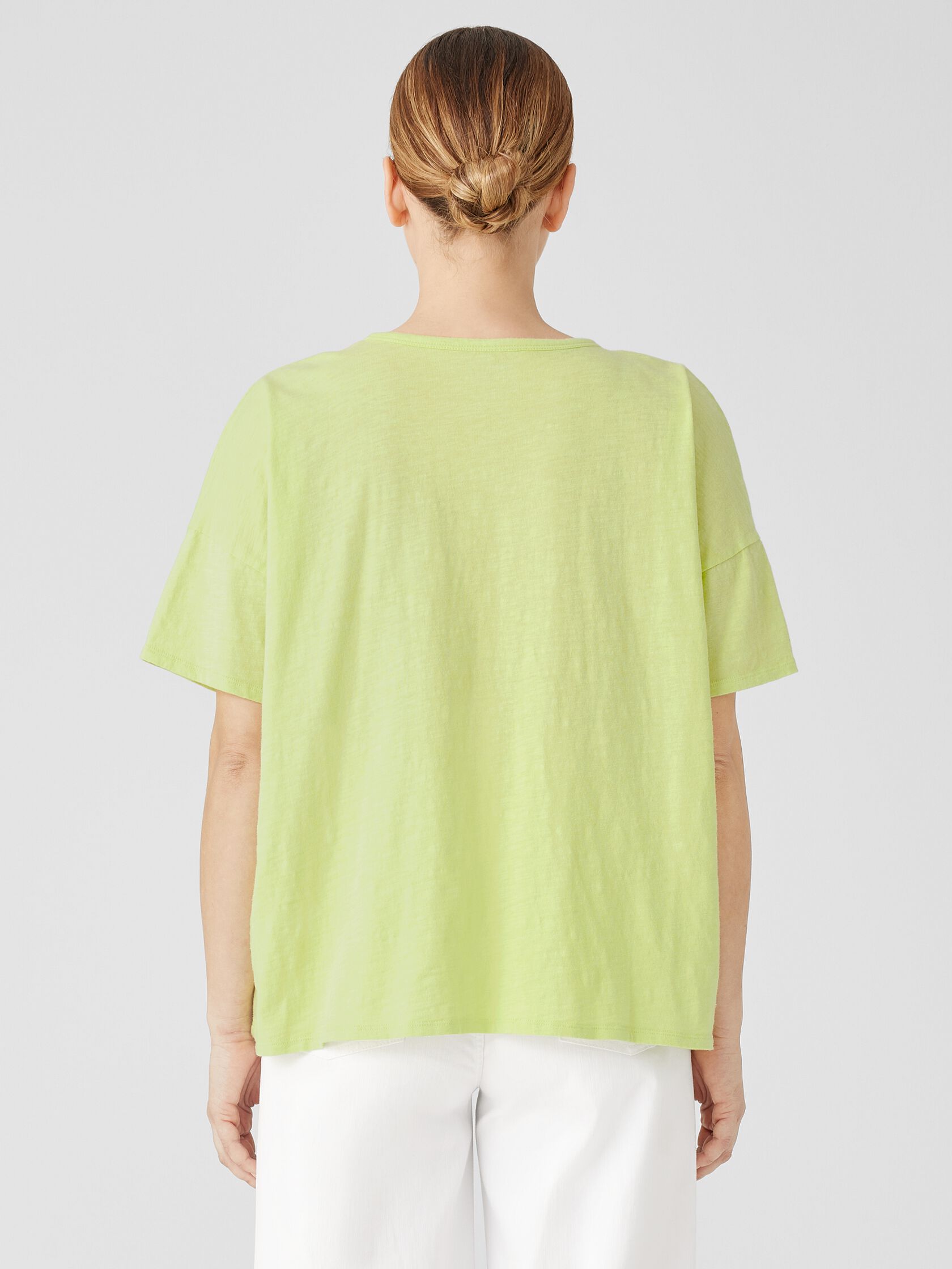 Organic Cotton Slub Crew Neck Tee