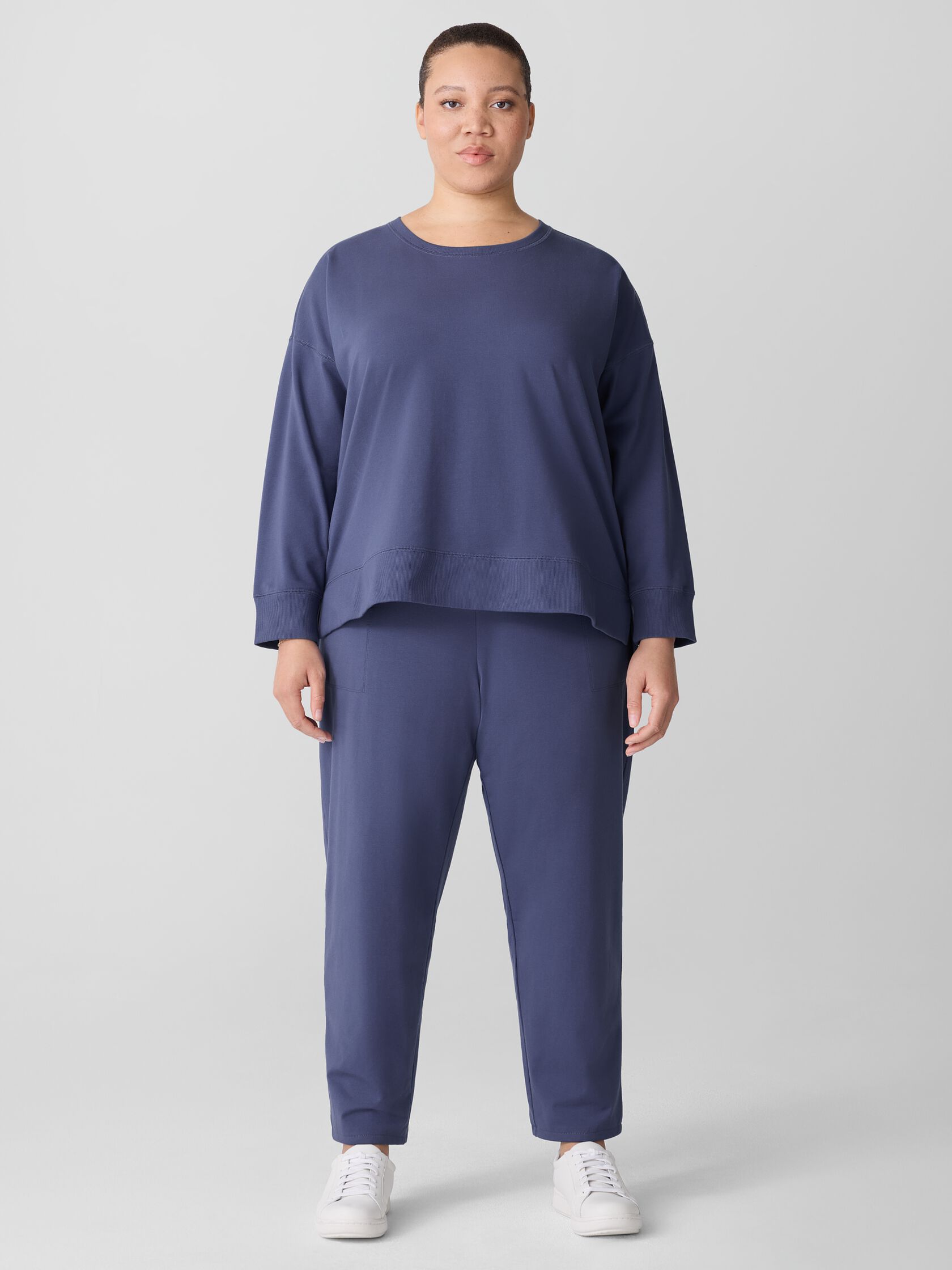 Pima Cotton Stretch Jersey Tapered Pant