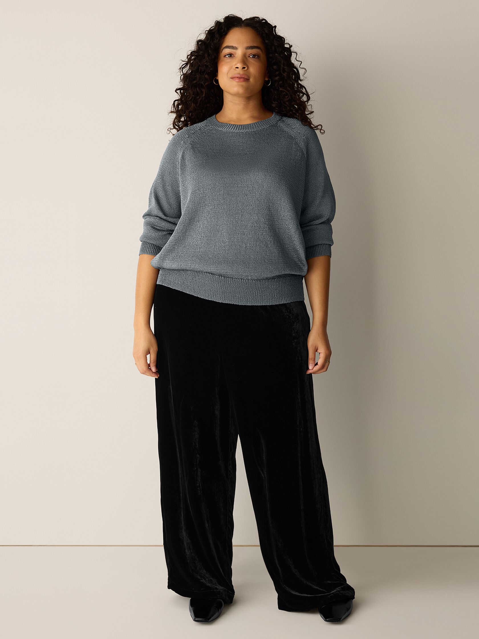 Sleek Viscose Wedge Sweater