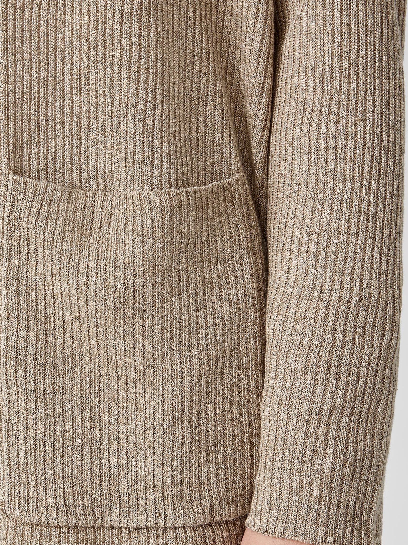 Organic Linen Delave High Collar Cardigan