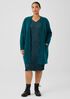 Mohair Plush Mélange V-Neck Cardigan