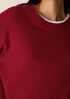 Cotton & Recycled Cashmere Crew Neck Top