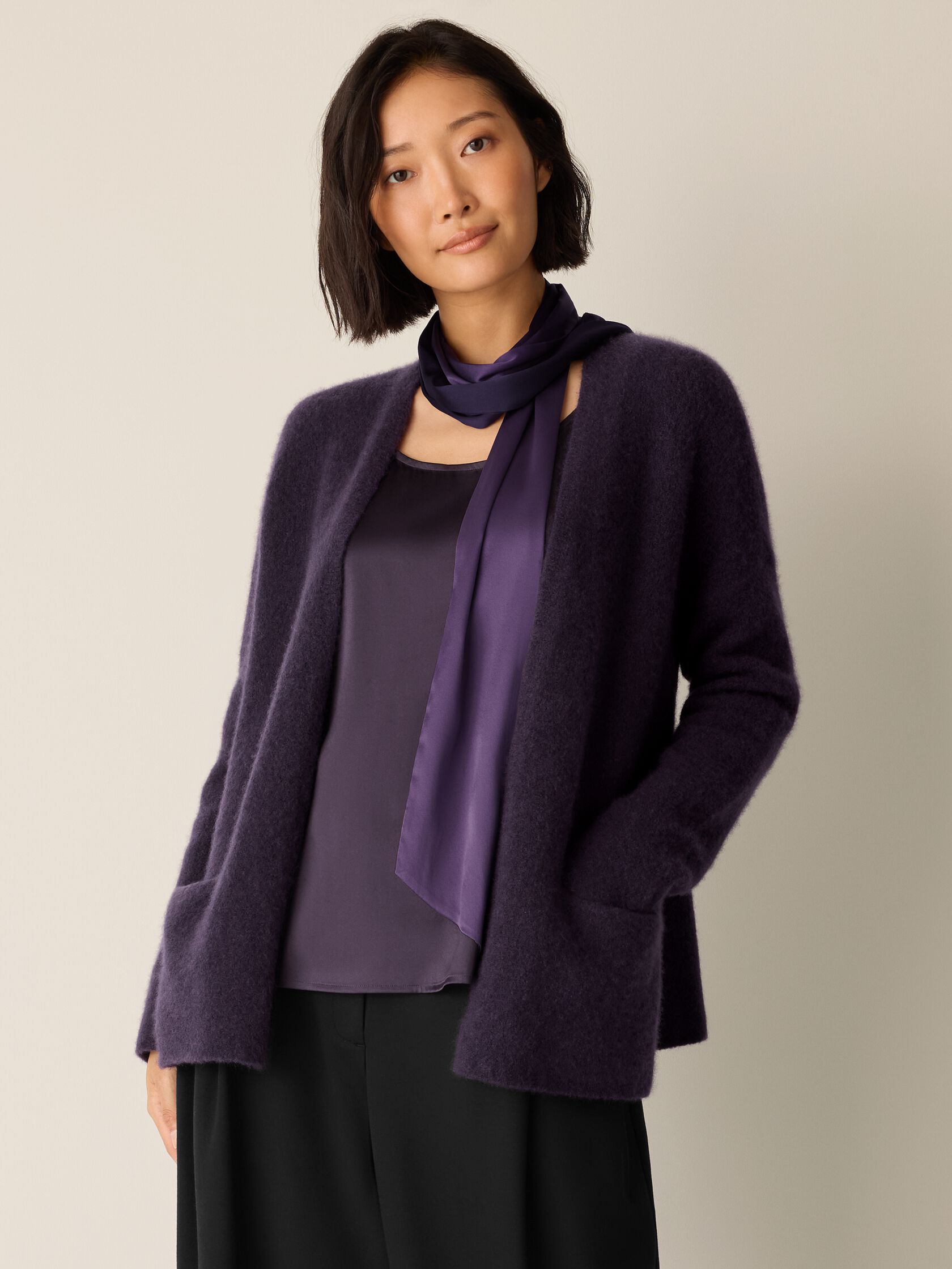 Cashmere Silk Boucle Bliss Cardigan