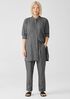 Hemp Organic Cotton Grid Long Shirt
