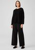 Boucle Wool Knit Crew Neck Box-Top