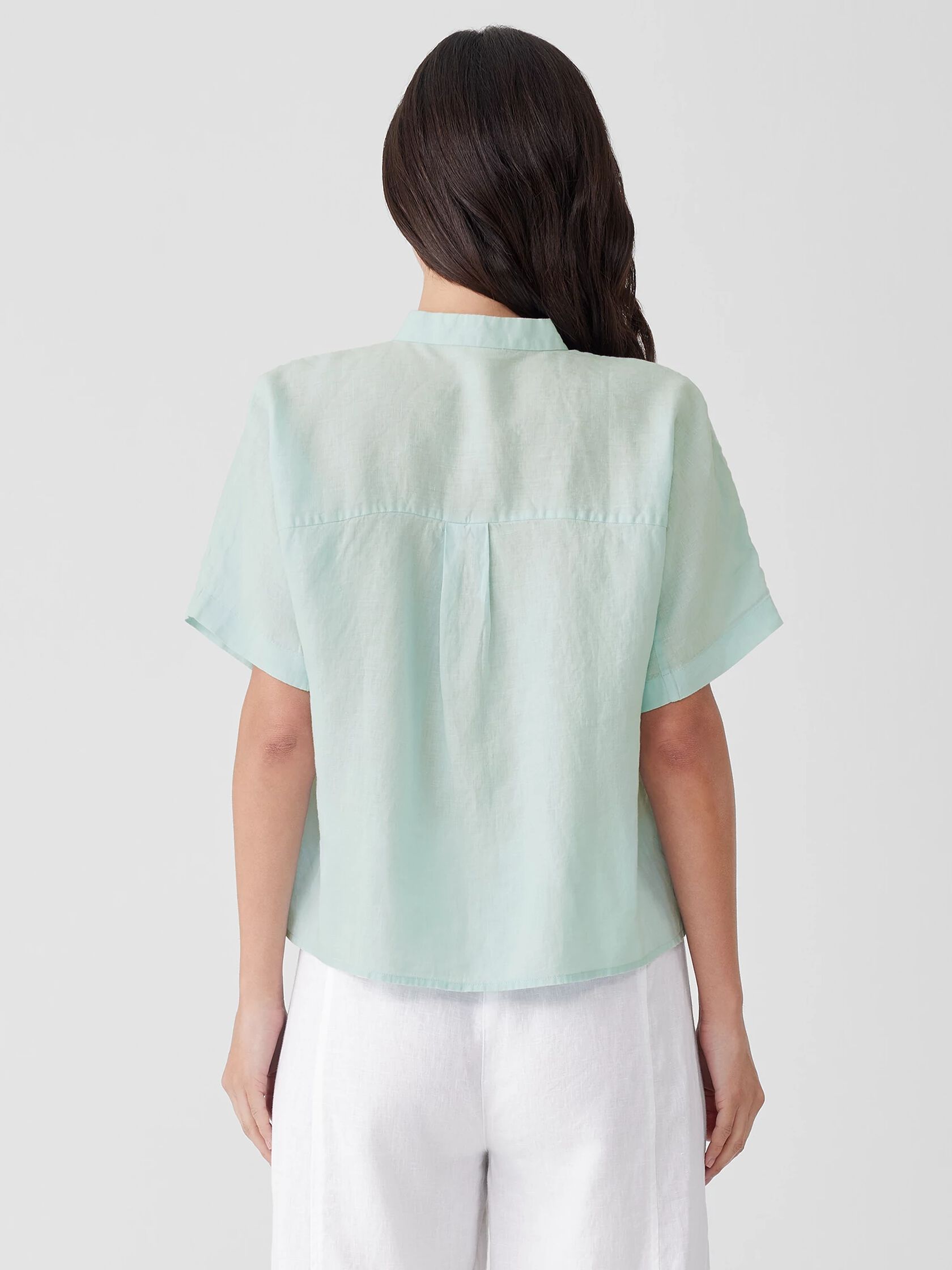 Handkerchief Linen Short-Sleeve Shirt