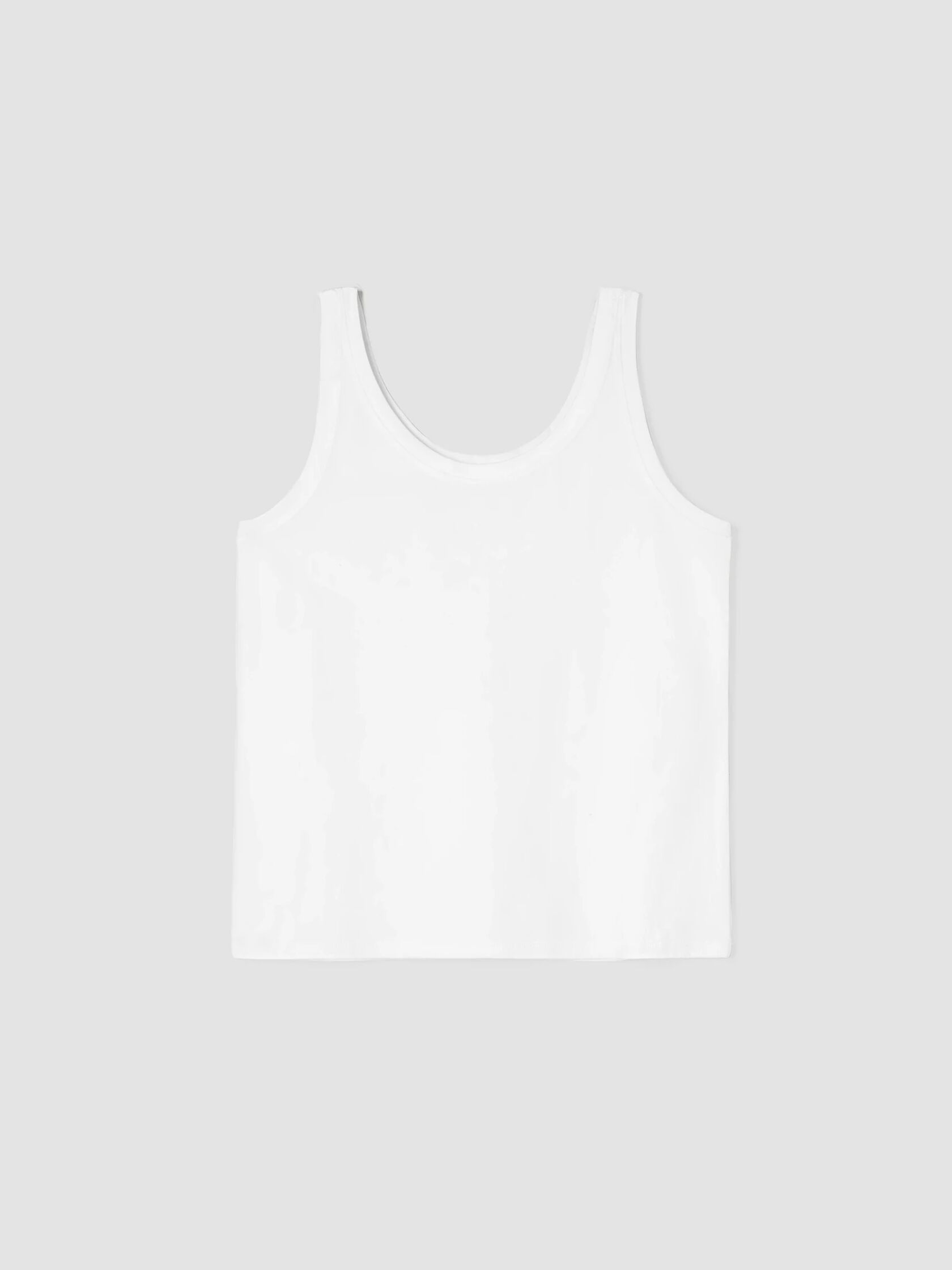 Pima Cotton Stretch Jersey Scoop Neck Tank