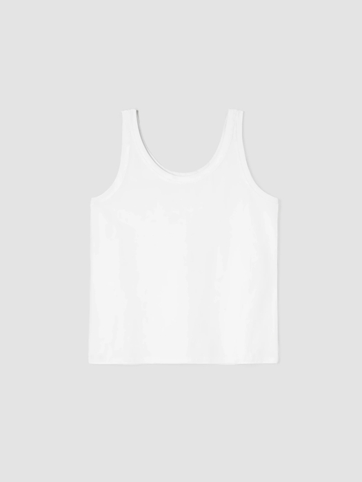 Pima Cotton Stretch Jersey Scoop Neck Tank