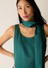 Lightweight Satin Shimmer Double Tie Scarf