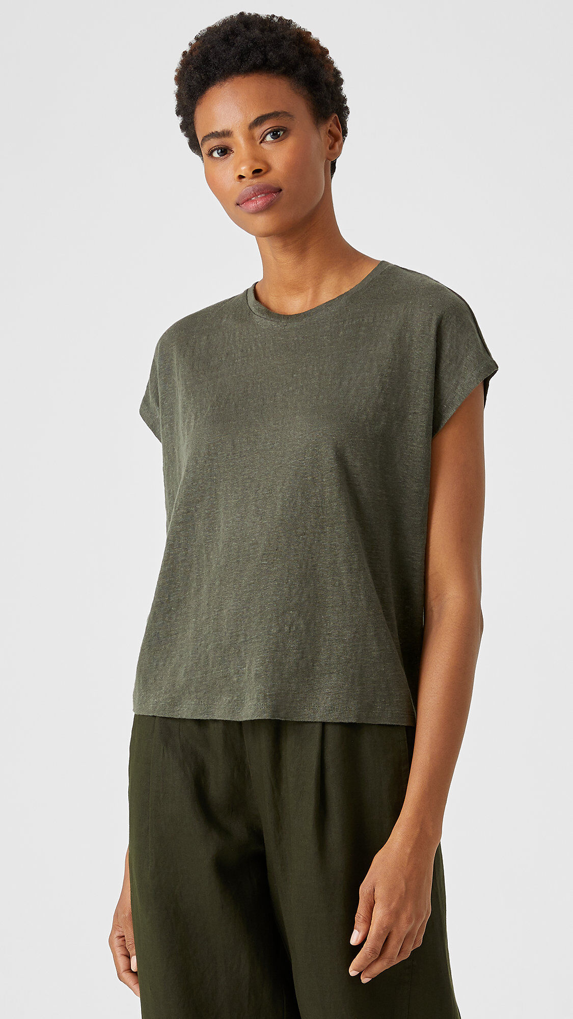 Organic Linen Jersey Square Top