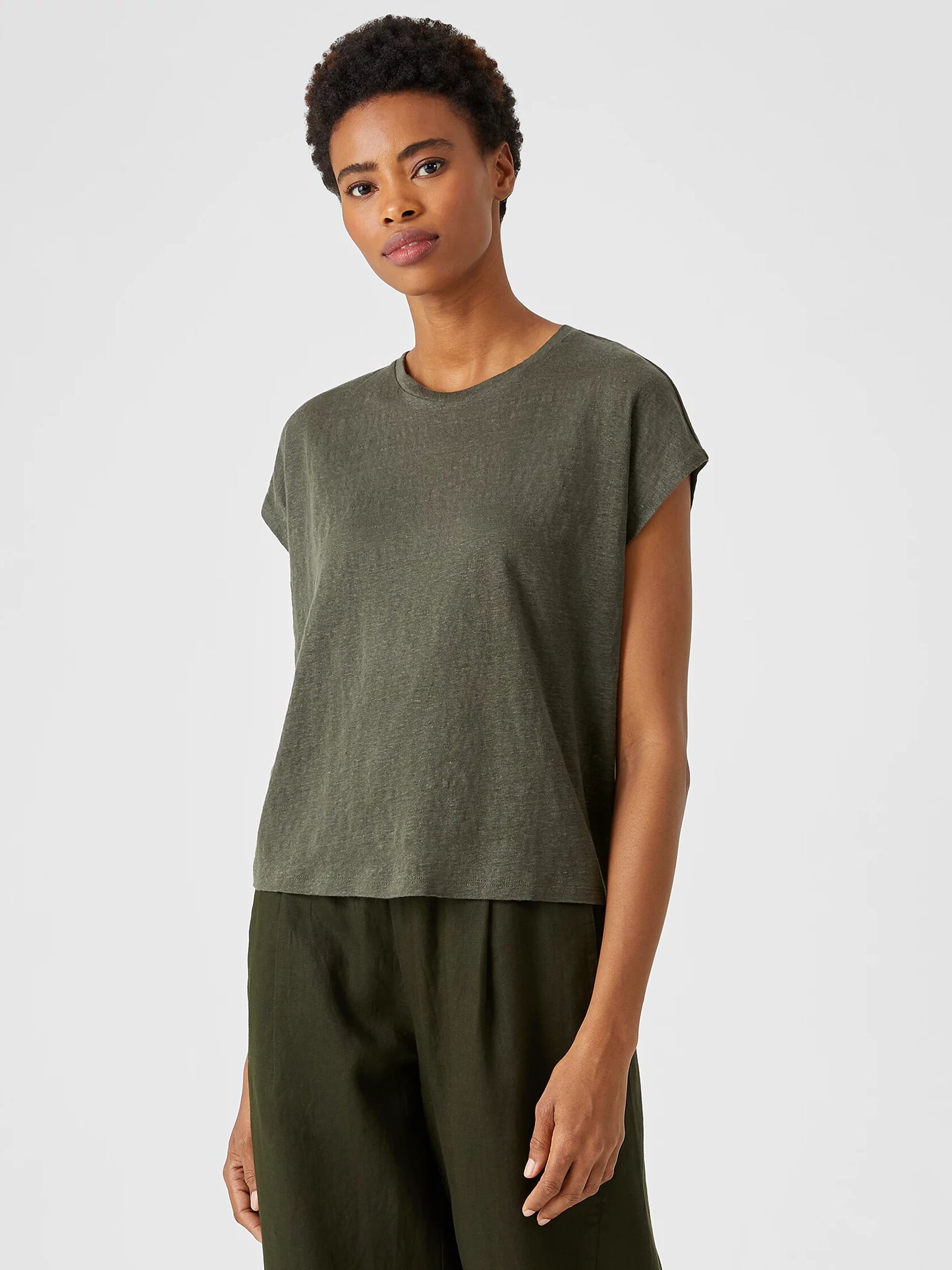 Organic Linen Jersey Square Top
